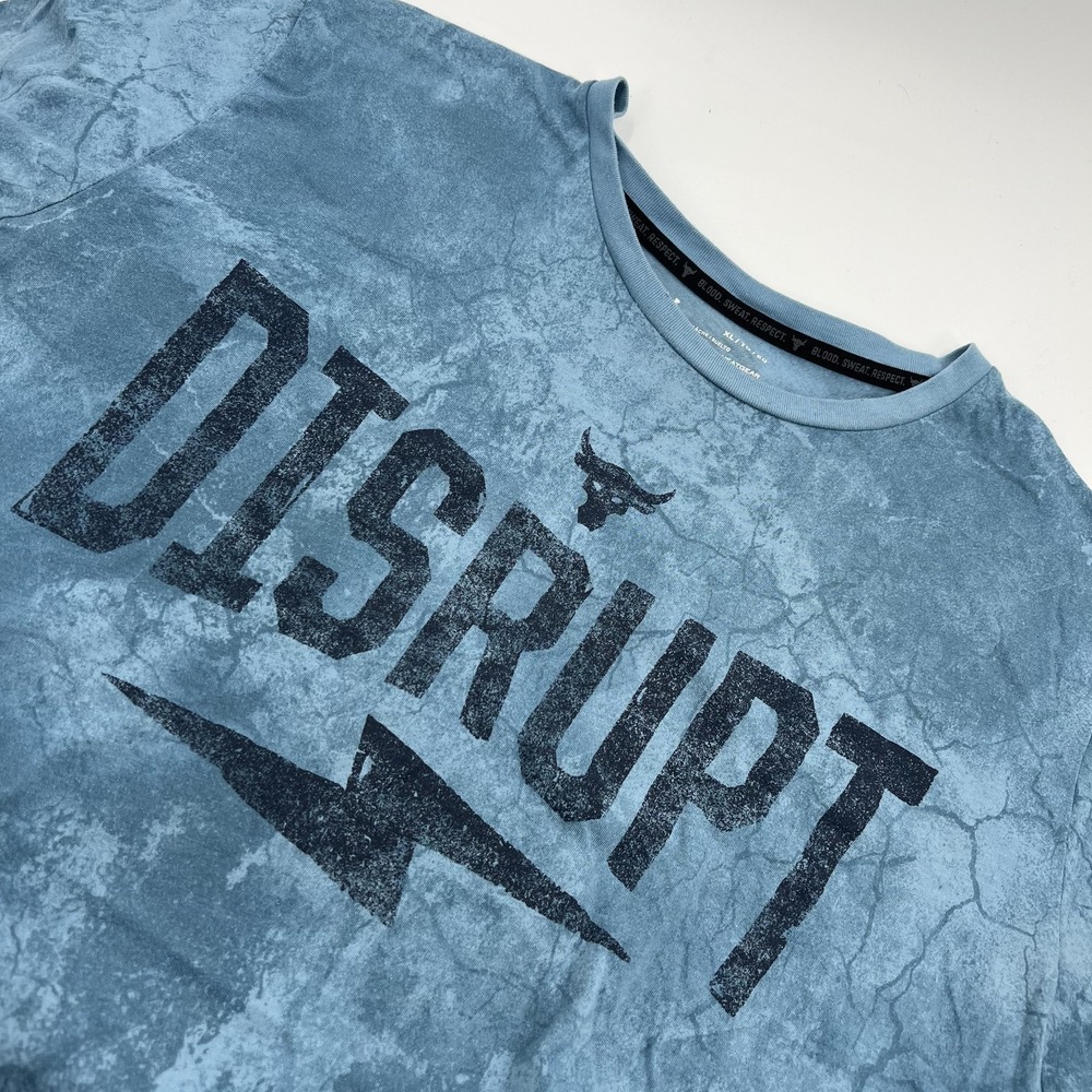 Project Rock Disrupt T Shirt Mens XL Gym Lifting Training Crossfit Gym Yoga Run